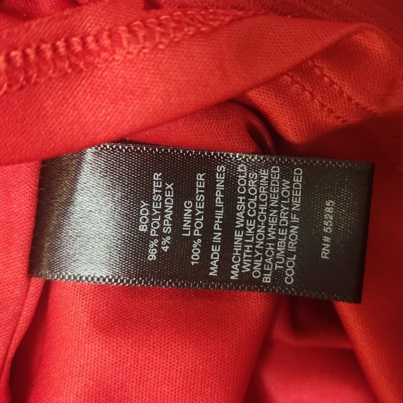 Express red contour dress with cut out, size S/P - Picture 6 of 6